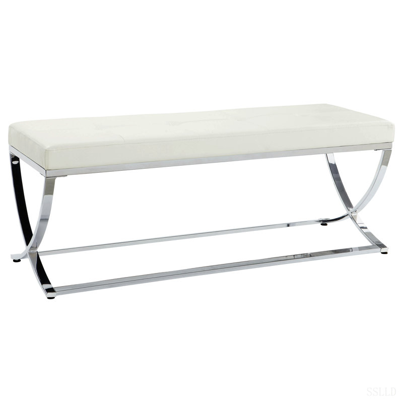 Bastien White Accent Bench