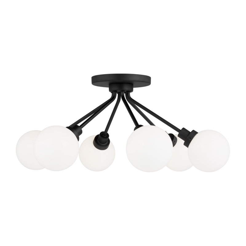 Plafonnier semi-encastré 6 lumières Andrea