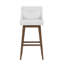 Tabouret pivotant à hauteur réglable en bois et rembourré Dorreen-2124057863-2124057977