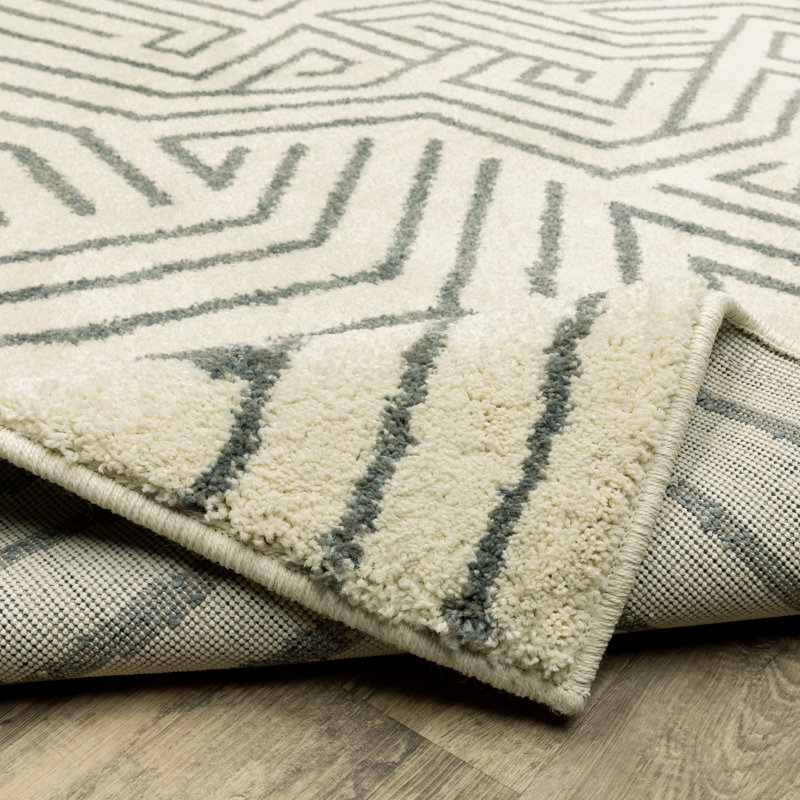 Tapis beige / gris Sloane, Rectangle 9 pi 10 po x 12 pi 10 po