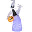 Décoration gonflable d'extérieur 5,9 pi avec citrouille d'Halloween