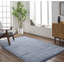 Felipa rayé noué à la main recyclé P.E.T. Tapis bleu / beige-77311153