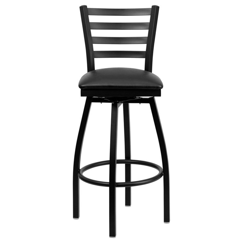 Tabouret tournant 32 "Lomonaco, Noir, 1