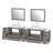  108" Double Bathroom Vanity Set with Mirror-27042751