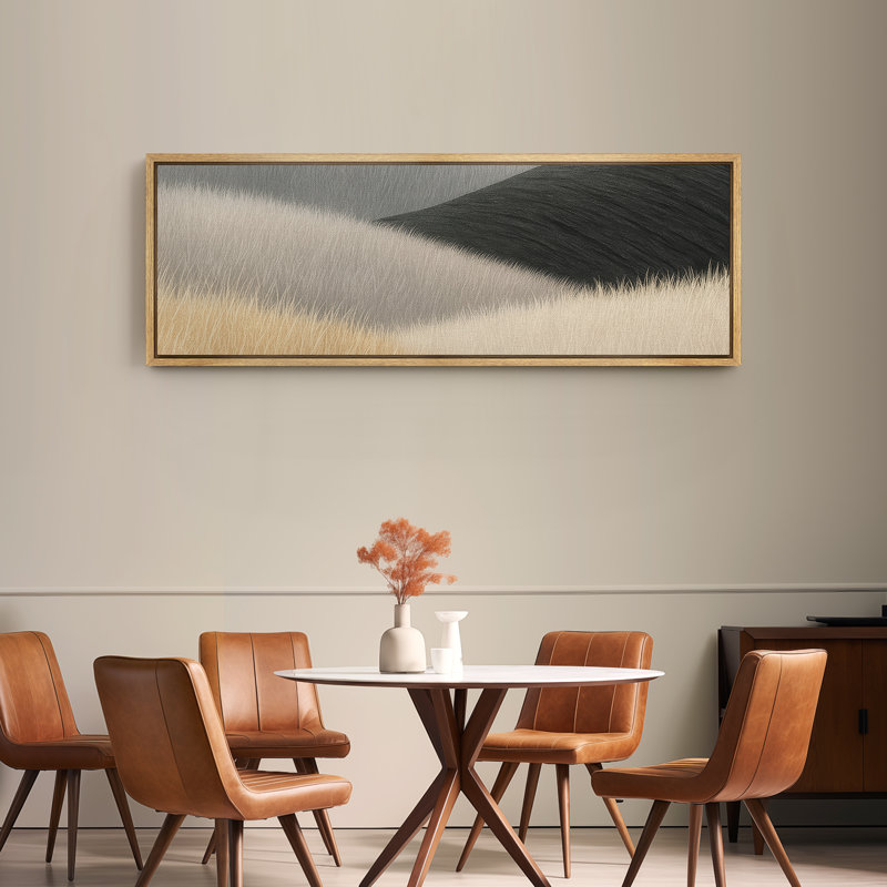 Grande impression sur toile encadrée, impression de paysage abstrait pour la décoration intérieure moderne, H 20 po x l 60 po