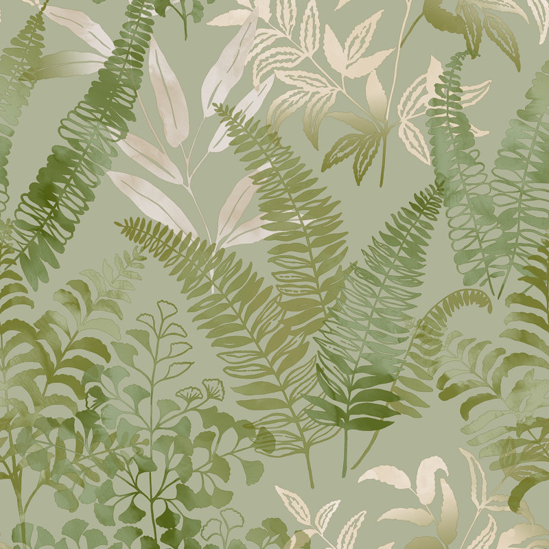 Intrigue 33cm x 52cm Texture Wallpaper Roll, Fresh Green