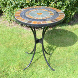 VILLENA Garden Stone Mosaic Bistro Table