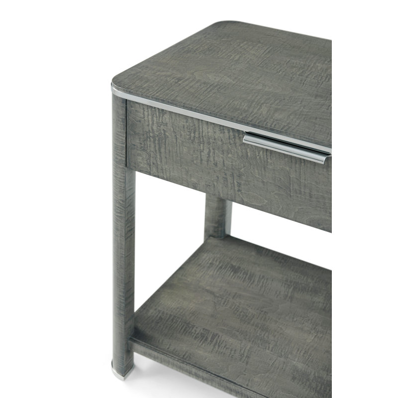 Hudson 1 - Drawer Solid Wood Nightstand