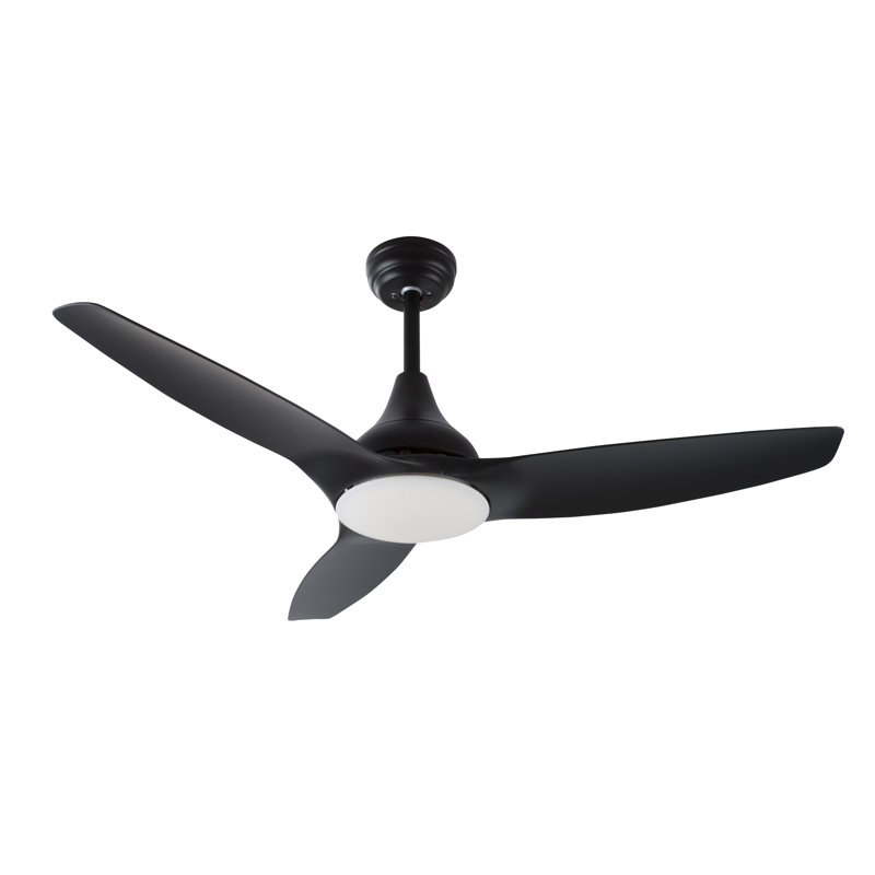 122cm Ceiling Fan with LED Lights, Black