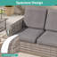 Ensemble de canapé de patio 3 pièces avec repose-pieds-111767161