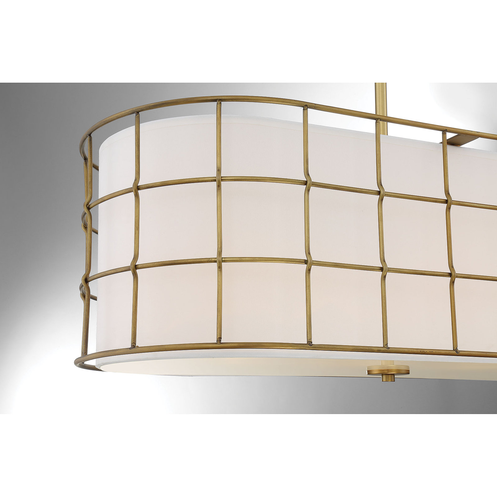 Dimmable Pendant, Linear Chandelier, Warm Brass