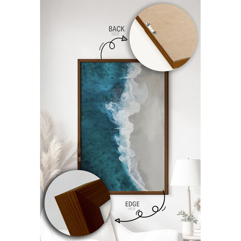 Élégante peinture décorative encadrée, 13 x 19 pouces | Cadre 100% bois massif (épaisseur: 0,8 pouce) | Œuvre d'art 100% MDF (épaisseur: 0,1 pouce) | Impression numérique, parfaite pour la décoration de la maison ou du bureau, design élégant et moderne