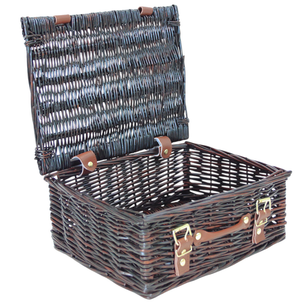 Wicker Hamper Basket with Lid
