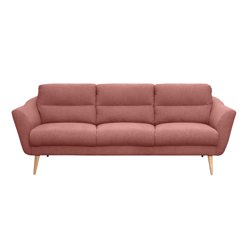 Rooney Odense 3 Seater Upholstered Sofa, Pink