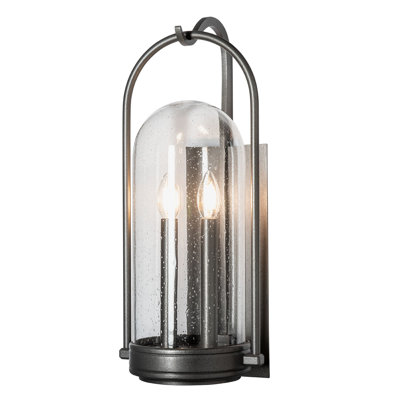 Davis Outdoor Sconce - 10"L x 9.1"W x 22.4"H - Coastal Natural Iron