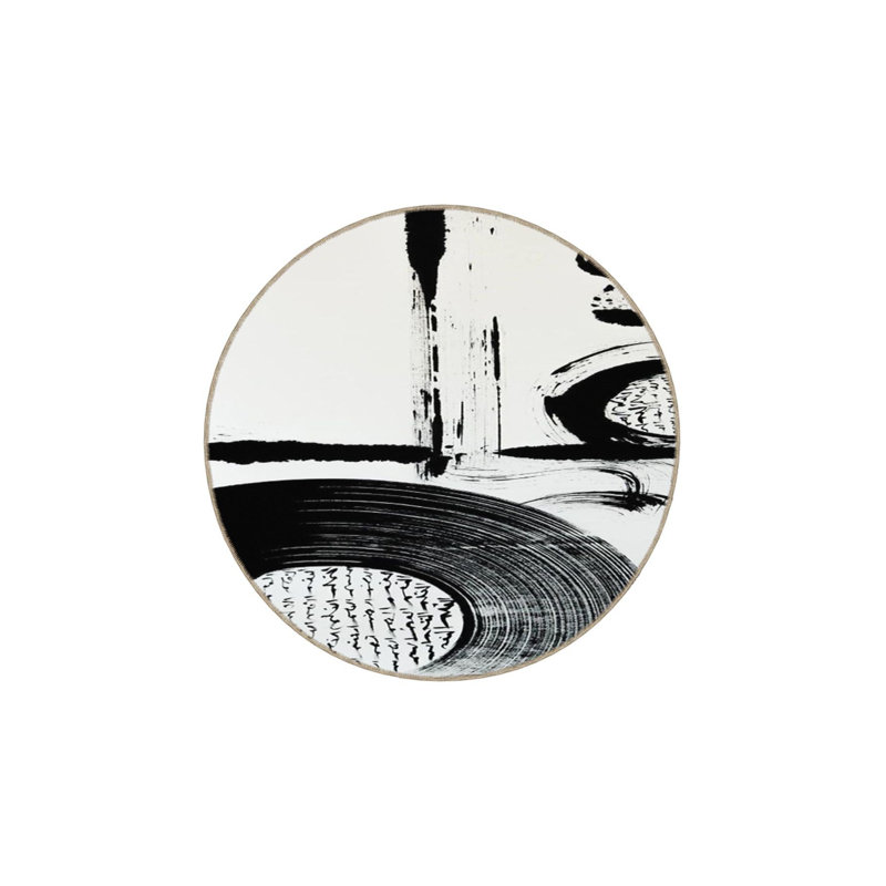 Tapis tissé à rayures à motif lavable, Sous-tapis rectangulaire de 3 pi 3 po x 4 pi 11 po