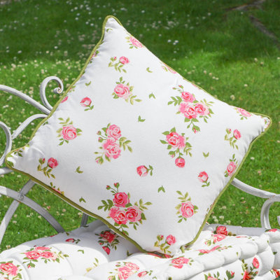 Indoor / Outdoor Floral Square Throw Cushion