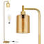 Lampe sur pied industrielle moderne gris-noir - Design épuré avec ampoule DEL et interrupteur à pédale-1722682367-1722682366