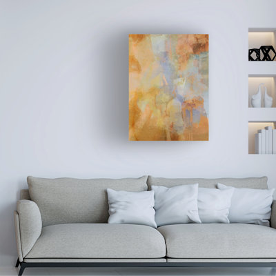 Art mural sur toile tendue - art mural Victoria Barnes «Earthiant I» pour le salon, la chambre à coucher ou le bureau - 24 x 32