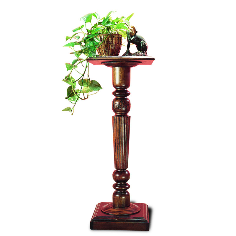 Keen Replicas Solid Wood Mahogany Plant Stand 1 Tier