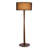 61'' Modern Walnut Wood Column Floor Lamp with Black Linen Drum Shade, Minimalist Standing Lamp, cULus Certified for Living Room Side Tables, Bedroom Corners, Home Offices or Study Rooms-330006598
