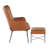 Bayliegh Faux Leather Accent Chair with Ottoman-804216348