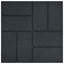  Tremplin 6 pièces noir 15,94 x 15,94 x 0,79 po en caoutchouc-1368145793