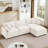 Modular L Shaped Sofa with Removable Ottoman-1241607395