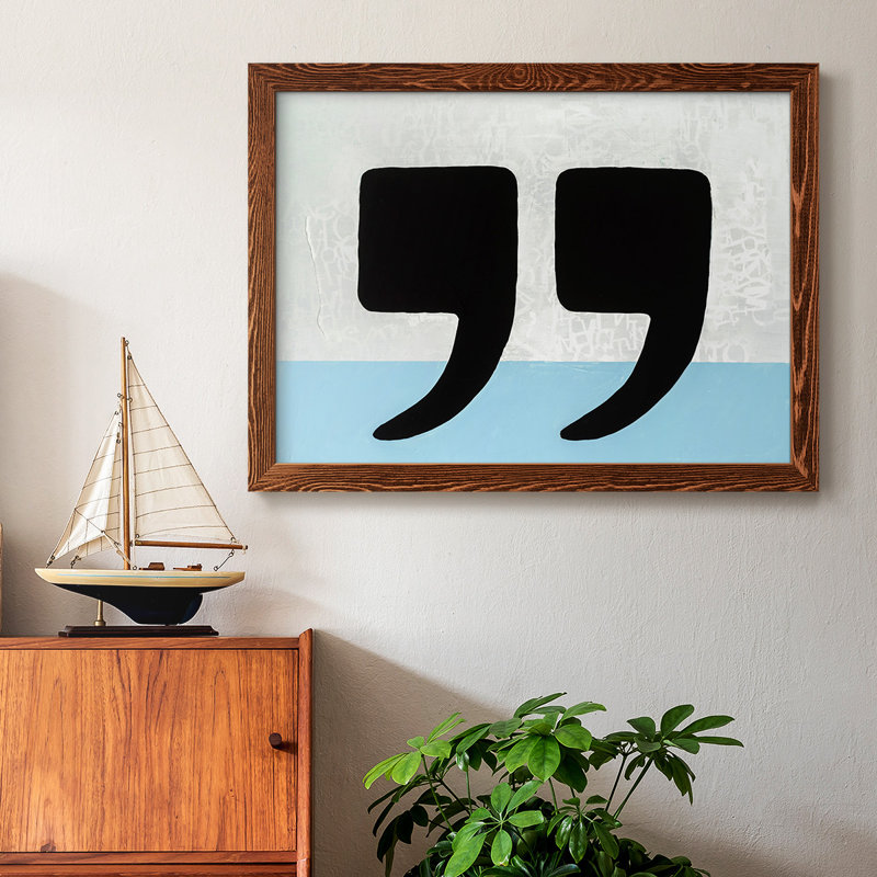 " He Said She Said " Print, Maple, 22" H x 32" W x 1.5" D