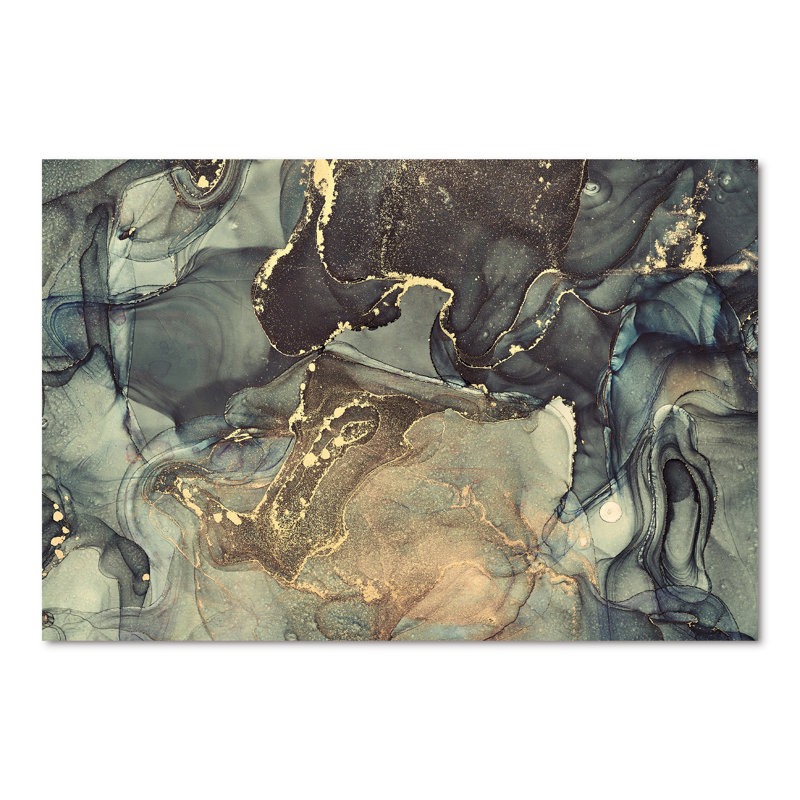 «Black Gold Infusé», reproduction d'art sur toile, H 40 po x l 60 po x P 1,5 po, Toile tendue