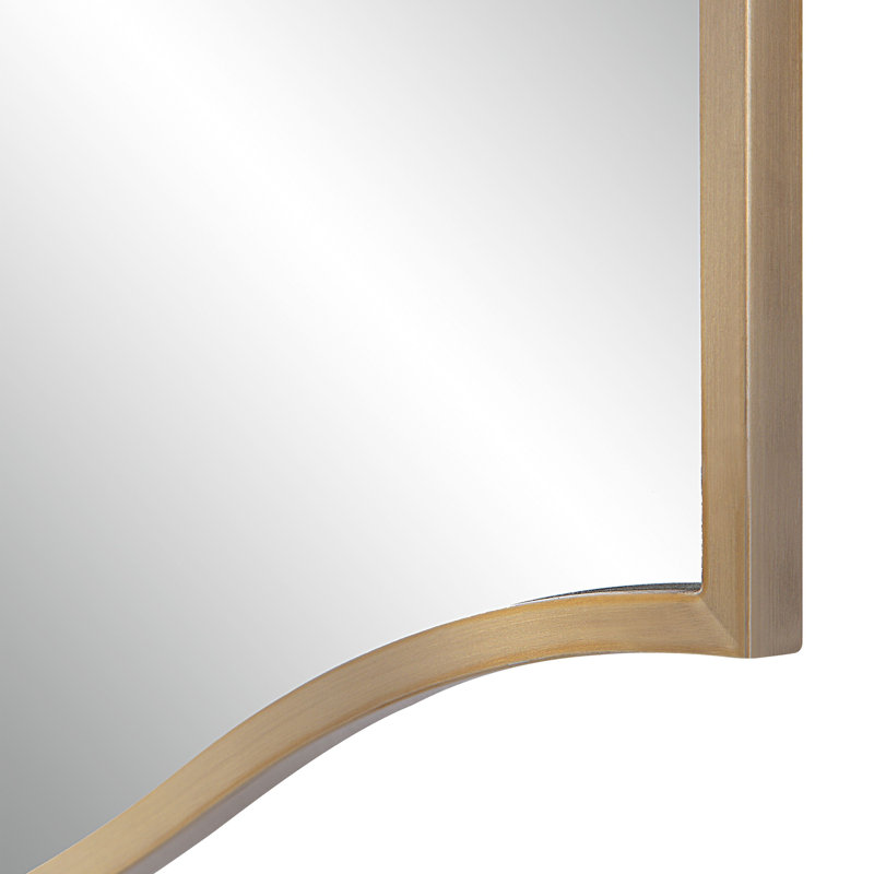 Lewys Stainless Steel Frame Arch Mirror