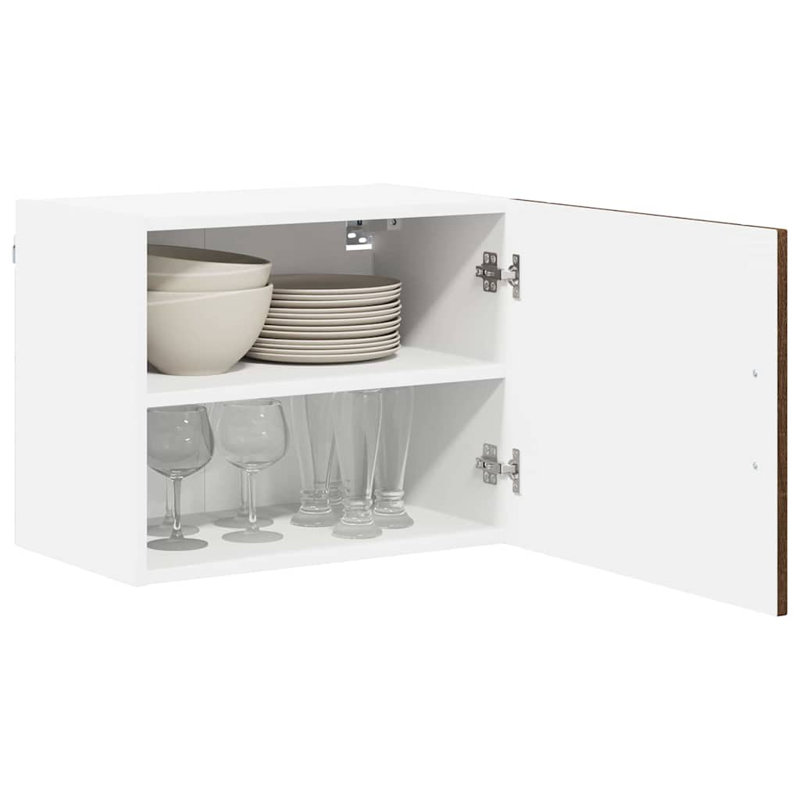 Vidaxl Kitchen Cabinet 2 Pcs Old Wood 50 X 31 X 40 Cm Engineered Wood, Brown Oak, 40cm H x 50cm W x 31cm D
