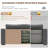 Modular Sectional Sofa, 5-Piece L-Shaped Couch With Ottoman, Reconfigurable Living Room Furniture-516417141