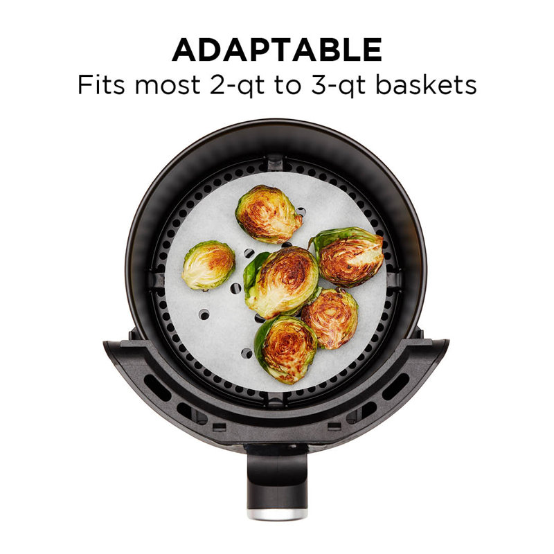 Chefman Disposable And Heat-resistant Air Fryer Liners, 100 Pack, 5.5” Round