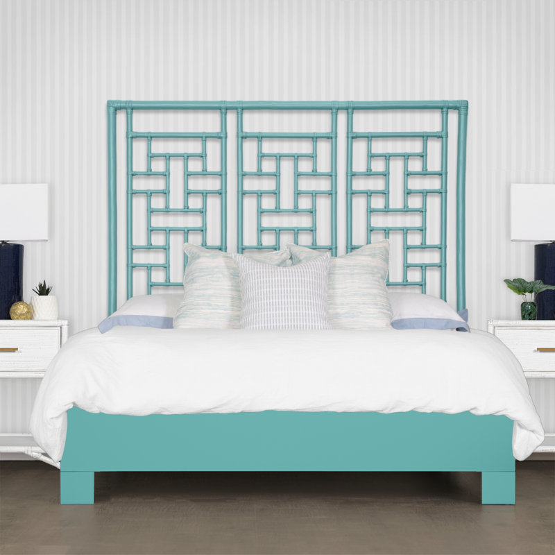 Lit plateforme Ohana, Très grand, Turquoise