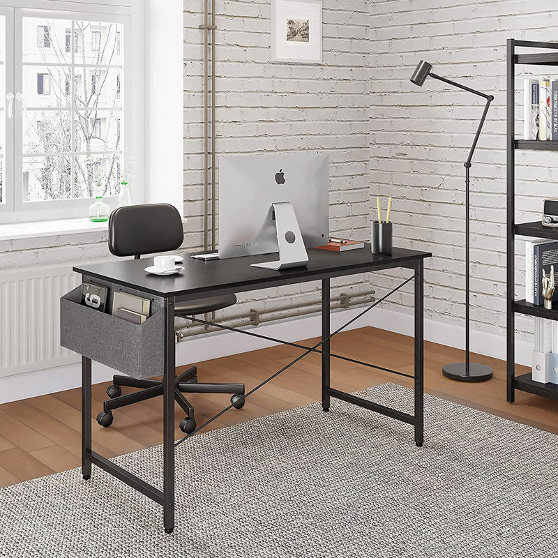 100cm Rectangle Writing Desk, Black