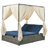 Adjustable Sun Bed With Curtain, High Comfort And Versatile Design For Outdoor Relaxation