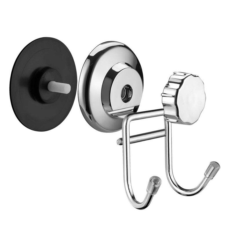 Double Suction Cup Hooks Vacuum Hook For Smooth Wall Surface Towel Robe Bathroom Kitchen Stainless Steel