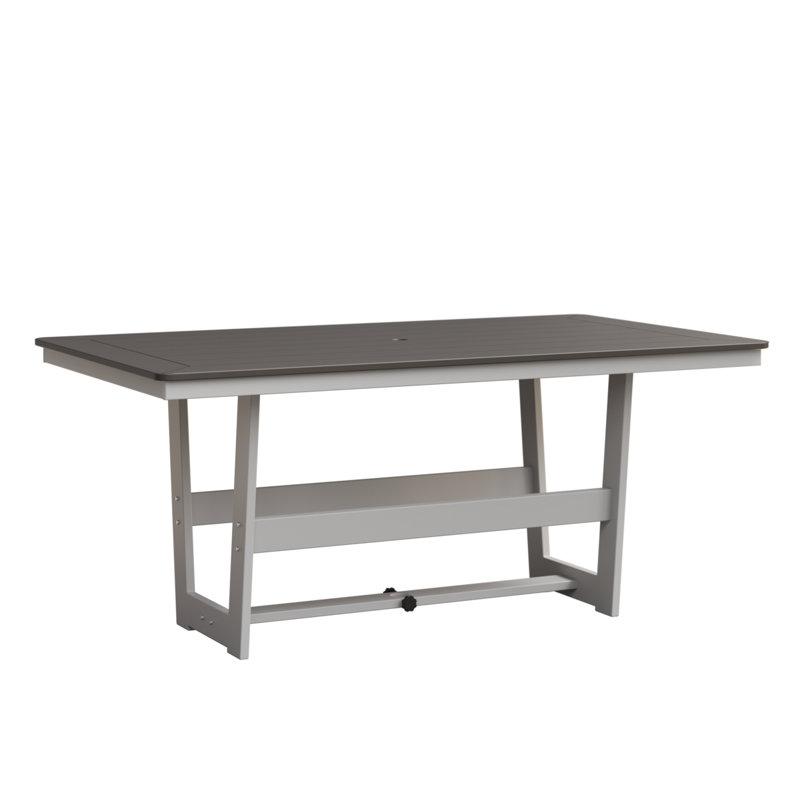 Berlin Gardens Hudson 70″ Rectangular Dining Table, Graphite