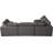 Jocqua Velvet L-Shaped Sectional Reversible-850340314
