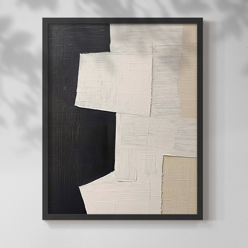 "ABSTRACT Series DCLXV III" par J Paul, Noir, noir, noir, noir, H 21 po x l 17 po