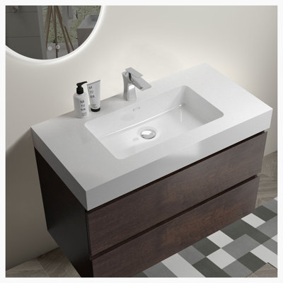 Atqiya 35.8'' Single Bathroom Vanity with Top