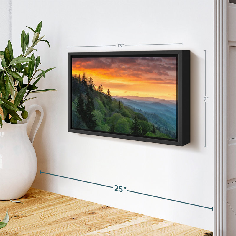 Nature "Art mural au lever du soleil", H 9 po x l 13 po