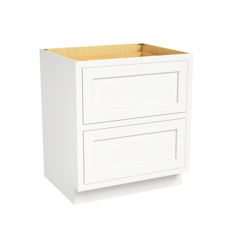 Armoire de cuisine à 2 tiroirs l 30 po x H 34,5 po x P 25 po prête à assembler Casainc, L 30 po x H 34,5 po