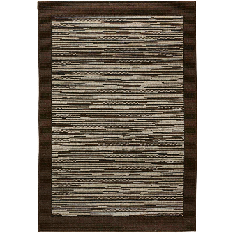 Almondsbury Flatweave Brown/Natural Rug, Rectangle 160 x 240cm
