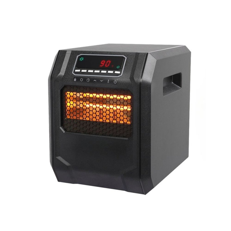 Chaufferette à télécommande infrarouge électrique portative avec ventilateur à DEL 1 500 Watts