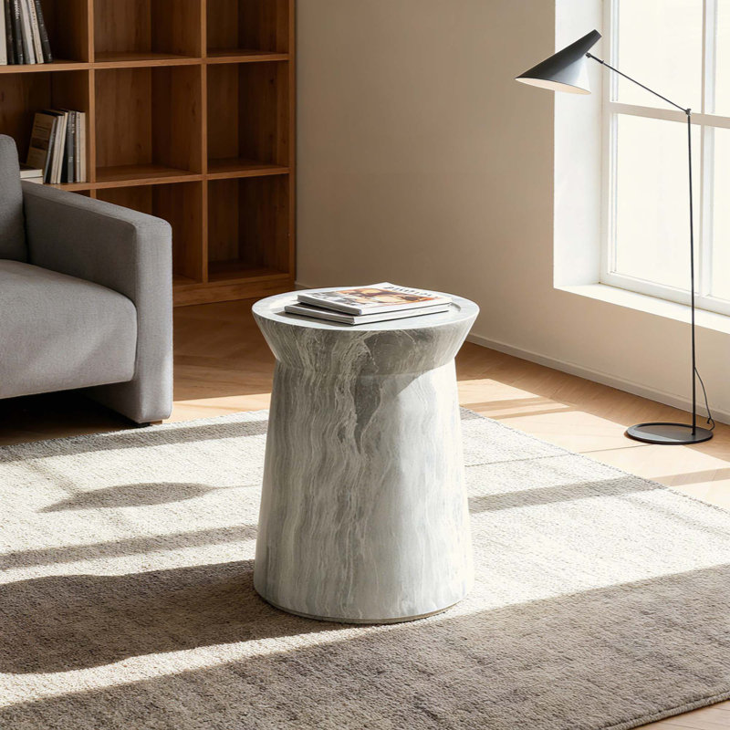 Table d'appoint d'extérieur en ciment