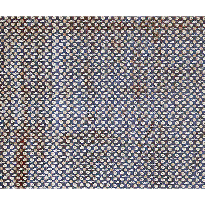 Tapis noir et doré de haute qualité noué à la main
