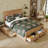 Queen Platform Bed with 6 Storage Drawers and Tall Headboard-837493679