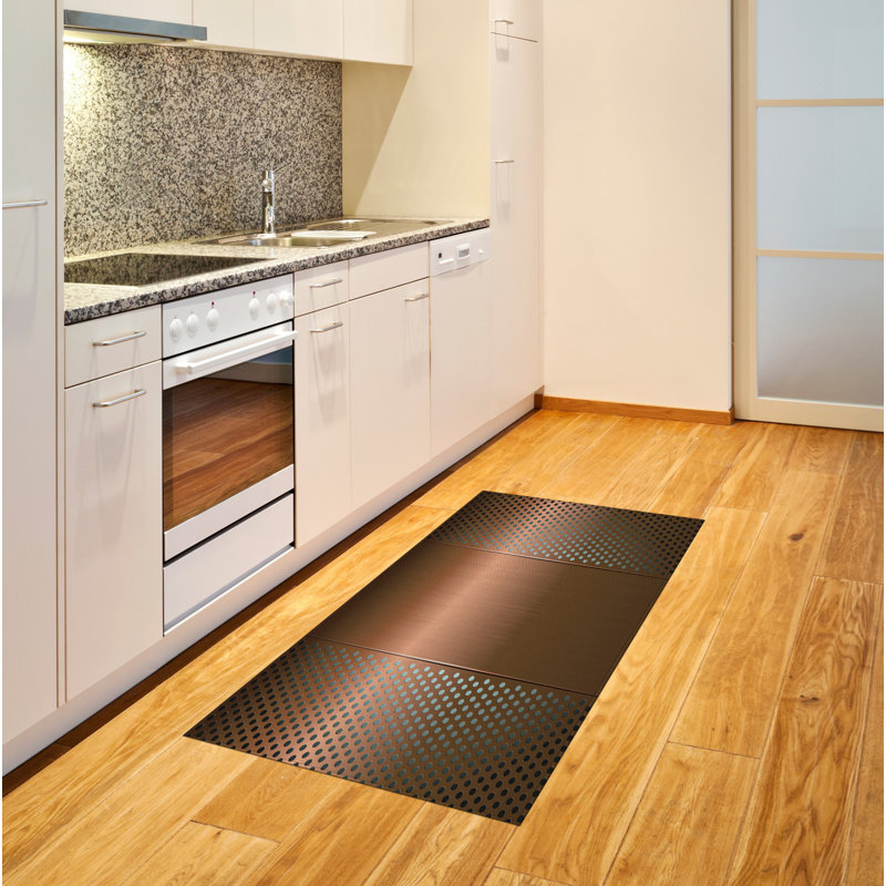 Tapis décoratif industriel en polyester à haute densité, Rectangle— 4 pi x 5 pi 8 po